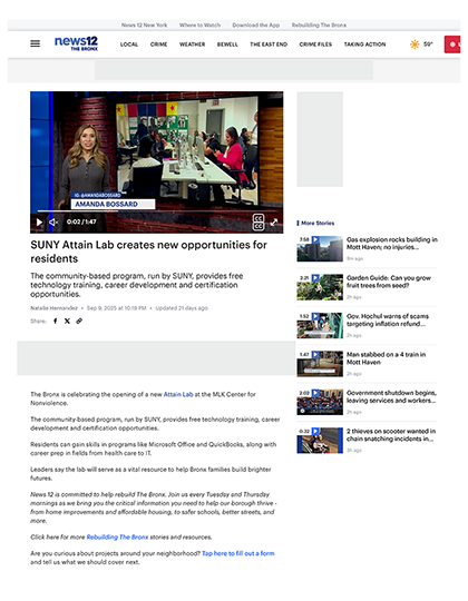 MLK ATTAIN Lab Bronx